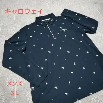 캘러웨이 남성용 긴팔 피케 셔츠 빅 사이즈 3L