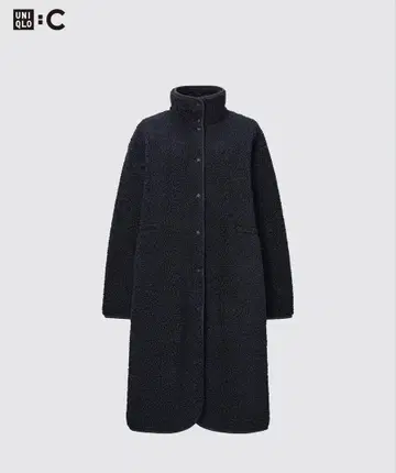 보아 플리스 스탠드 칼라 코트 UNIQLO C
