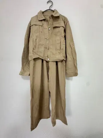 베이지 데님 셋업