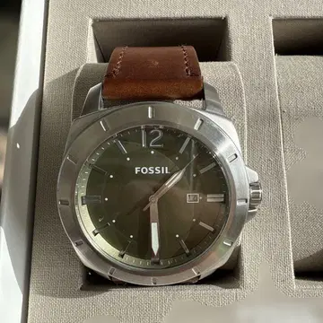FOSSIL 아날로그 손목시계 그레이/브라운