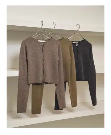 캐시미어 컴팩트 가디건 모카
