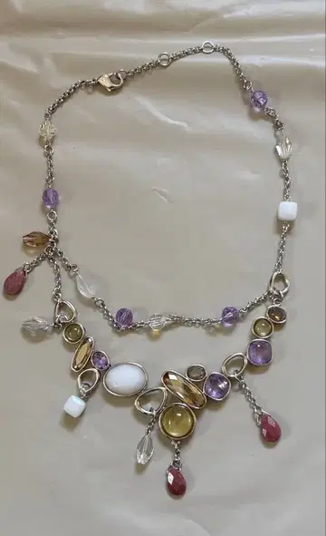 SWAROVSKI 다색 크리스탈 목걸이