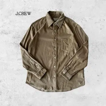 J.CREW 코듀로이 셔츠 베이지 스트레치 소재 가을/겨울 L 상당