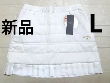 새상품 캘러웨이 골프 충전솜 스커트 L 흰색 화이트