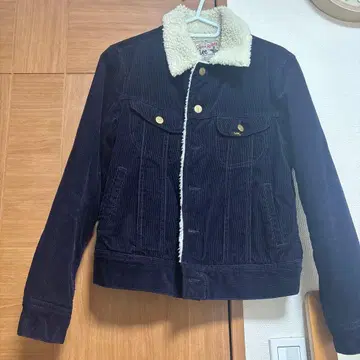 Lee 네이비 코듀로이 보아 자켓