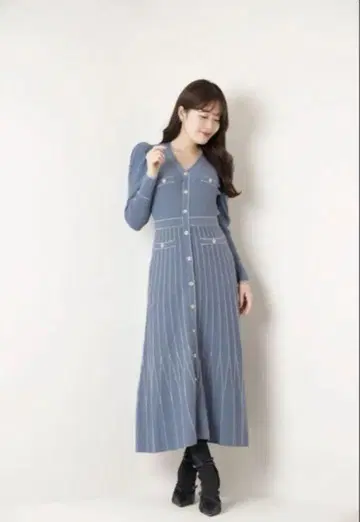 Suite Room Knit Long Dress