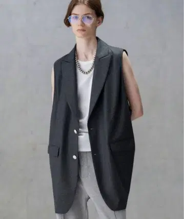 CALMER CANONICO 베스트 다크 그레이 슬리브리스