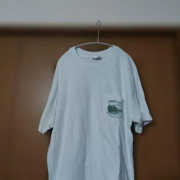 헤인즈 포켓 티셔츠 포켓티 블루길 물고기 아트