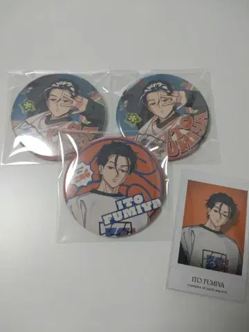 카리스마 간보 이토 후미야 캔뱃지 폴라로이드풍 카드