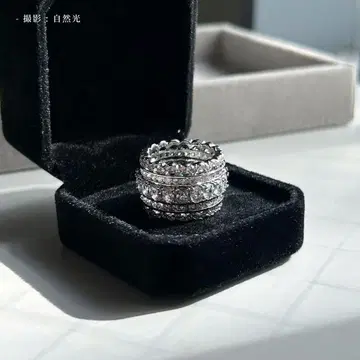 유품 정리품 새상품급 빈티지 실버 반지 다이아몬드