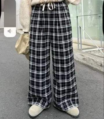 [ UNISEX ] 기모 체크 이지 팬츠 CIAOPANIC TYPY