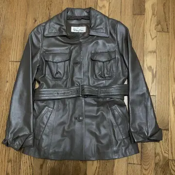 Cternallous 브라운 가죽 자켓