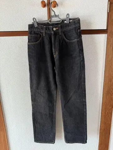 Wrangler 블랙 스트레이트 데님