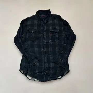 45rpm 인디고 거즈 긴팔 셔츠 롱 슬리브