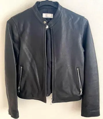 여성용 HARE 가죽 싱글 라이더 자켓 양가죽 겨울 의류 코트