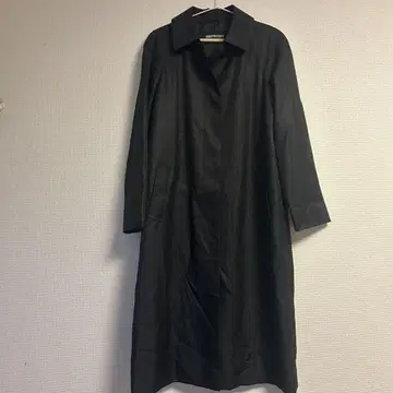 산요코트 롱 코트 블랙 고급 실루엣 새상품급