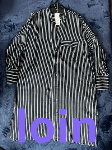 [ 새상품 희귀품 ] loin 스트라이프 셔츠 원피스