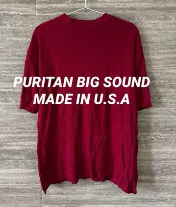미국제 빈티지 PURITAN BIG SOUND 반팔 니트 L