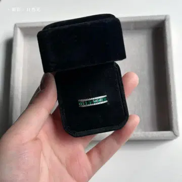 유품 정리품 새상품급 빈티지 반지 에메랄드 다이아몬드
