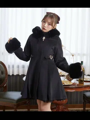 허리 하트 버클 후디 코트 ROJITA 로지타 새상품급