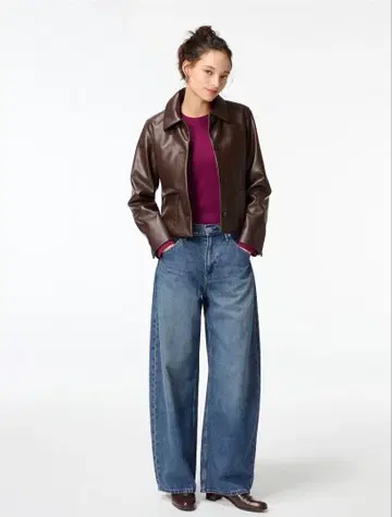 UNIQLO 배기 커브 청바지