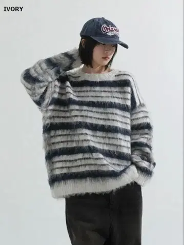 Mohair stripe heavy knit 스트라이프 헤비 니트