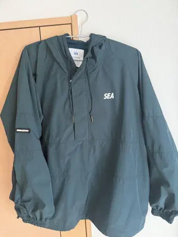 SEA 다크 그린 나일론 자켓 L