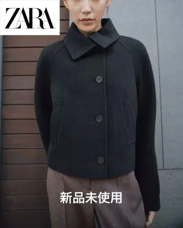 [ 미사용 새상품 ] ZARA COLLECTION 울 숏코트 L