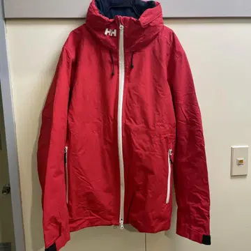 Helly Hansen 후드 부착 나일론 자켓 L 사이즈 레드