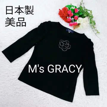 새상품급 M SGRACY 엠즈 그레이시 스팽글 개더 숄더 블랙