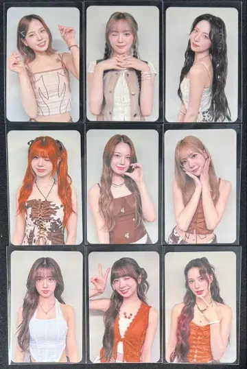 NiziU 홀츠 회장 한정판 포토 카드 히로시마 1일차 전원 세트