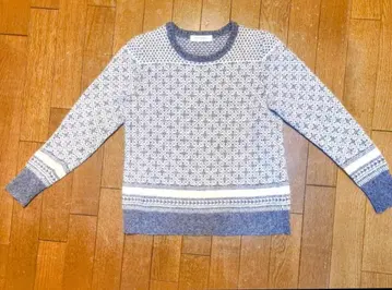 UNITED ARROWS 기하학 패턴 니트 스웨터