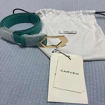 CARVEN 터콰이즈 벨트 프리 사이즈