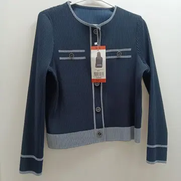 10m6188h4z 미사용 플리츠 가디건 YOIDHEU M/L 네이비