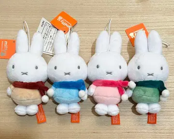 미피 봉제 인형 마스코트 키링 머플러 miffy