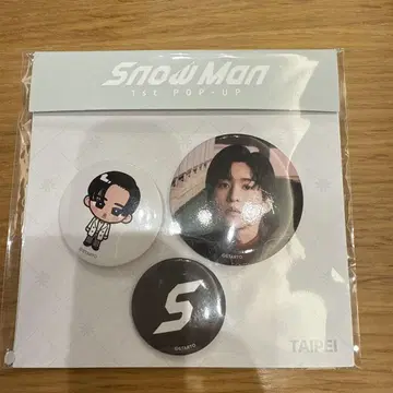 Snow Man 1st POP-UP 핀 배지 대만 타이베이 한정판