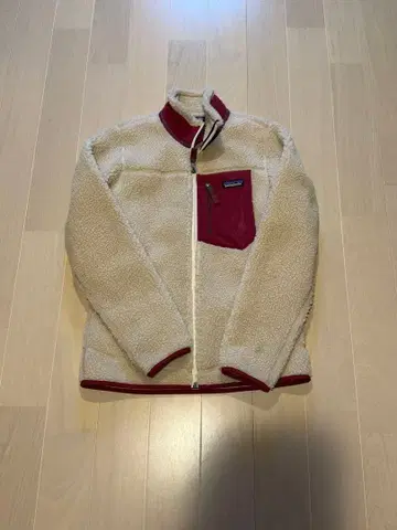 patagonia 플리스 자켓 S 크림/버건디