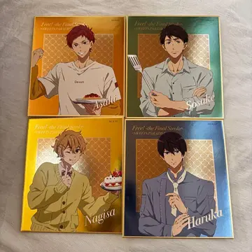 Free! 스이파라 색지 엽서 코스터