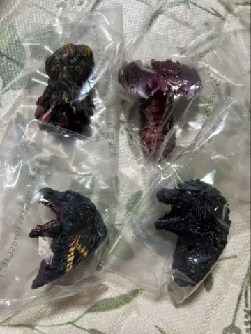 제일복권 고질라 괴수난무 날뛰는 것 몬스터 헤드 마그넷 전 4종 세트