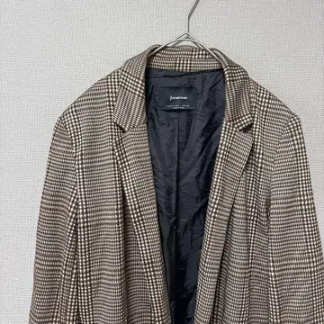 스트라디바리우스 테일러드 자켓 (US L 일본 XL) 브라운 체크 무늬