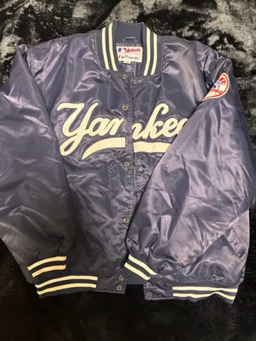 Yankees 바시티 자켓 네이비