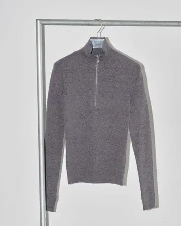 TODAYFUL Halfzip Rib Knit 그레이