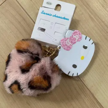 키티 거울 참 레오파드 무늬 시마무라 아베일 산리오