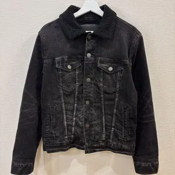 아메리칸 이글 자켓 보아 데님 블랙 S 사이즈