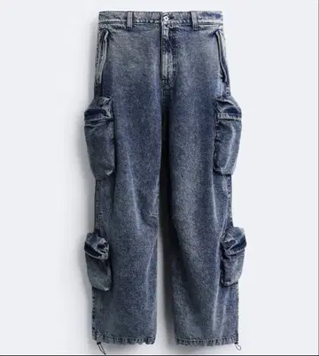 [ 새상품급 ] ZARA 카고 데님 팬츠 MAISON SPECIAL XL