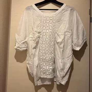 ZUCCA 화이트 반팔 셔츠