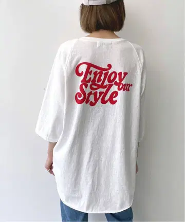 라빠르망 Americana Print Raglan T-sh