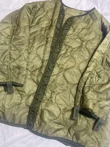 구제 빈티지 퀼팅 라이너 블루종 m65