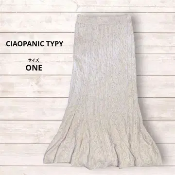 CIAOPANIC TYPY 컬러 네프 머메이드 니트 스커트 허리밴딩