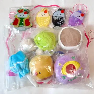 새상품 닛코리노 푸딩 크림 소다 자수 마스코트 바다거북 묶음